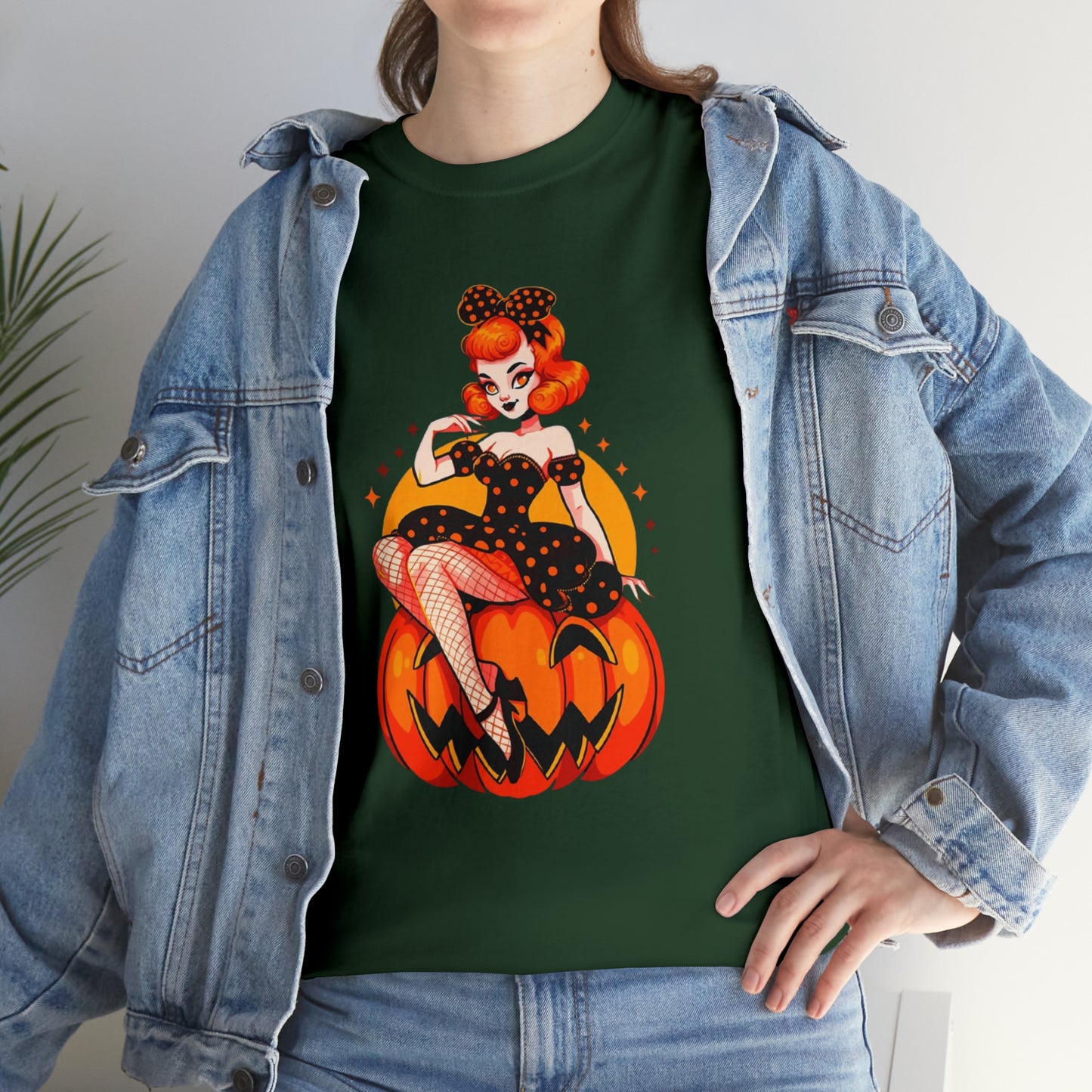 Pumpkin Pinup Unisex Heavy Cotton Tee