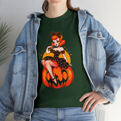 Pumpkin Pinup Unisex Heavy Cotton Tee