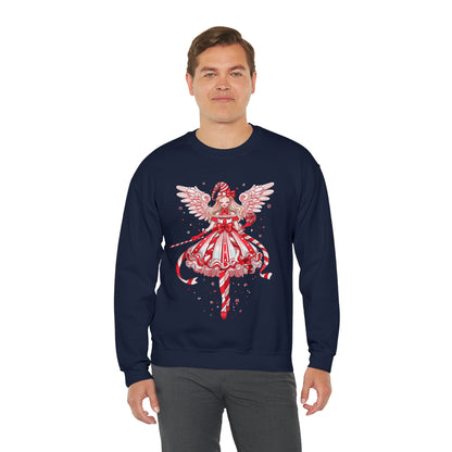 Candy Cane Angel Unisex Heavy Blend™ Crewneck Sweatshirt