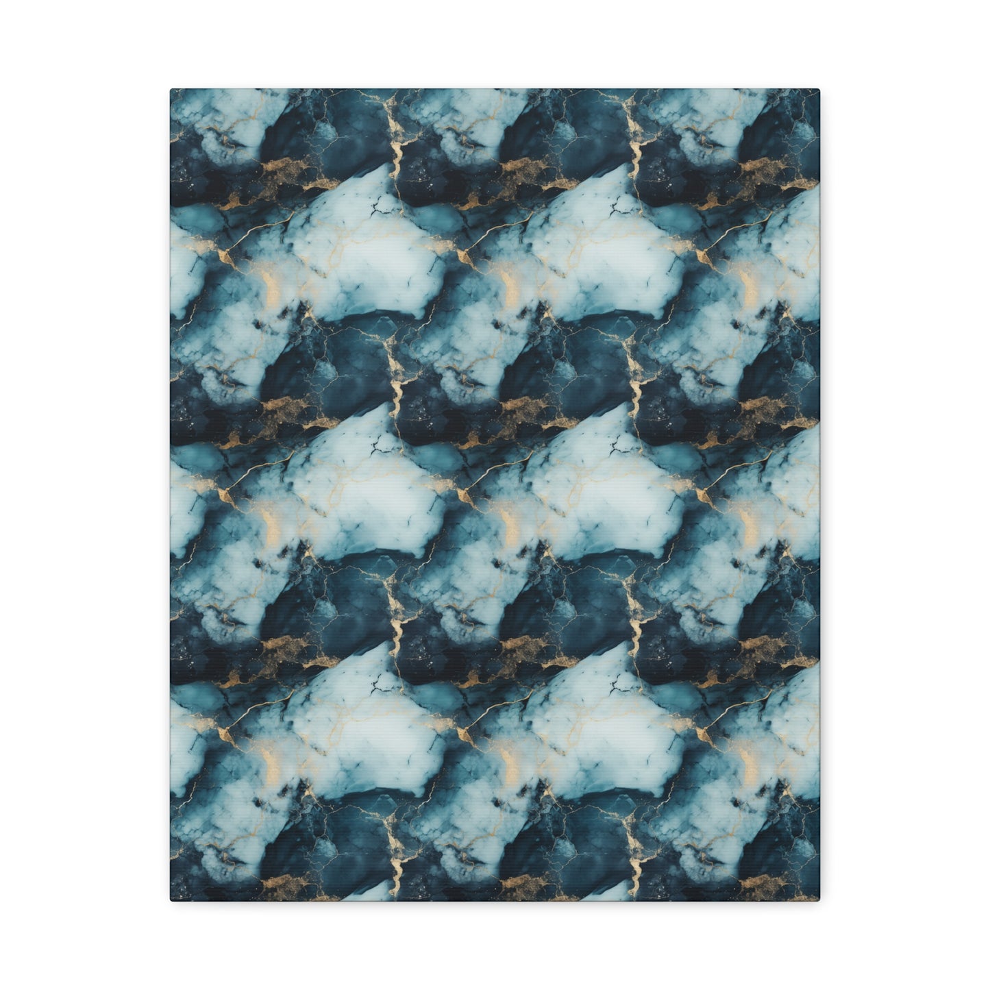 Cool Blue Marble Canvas Gallery Wrap