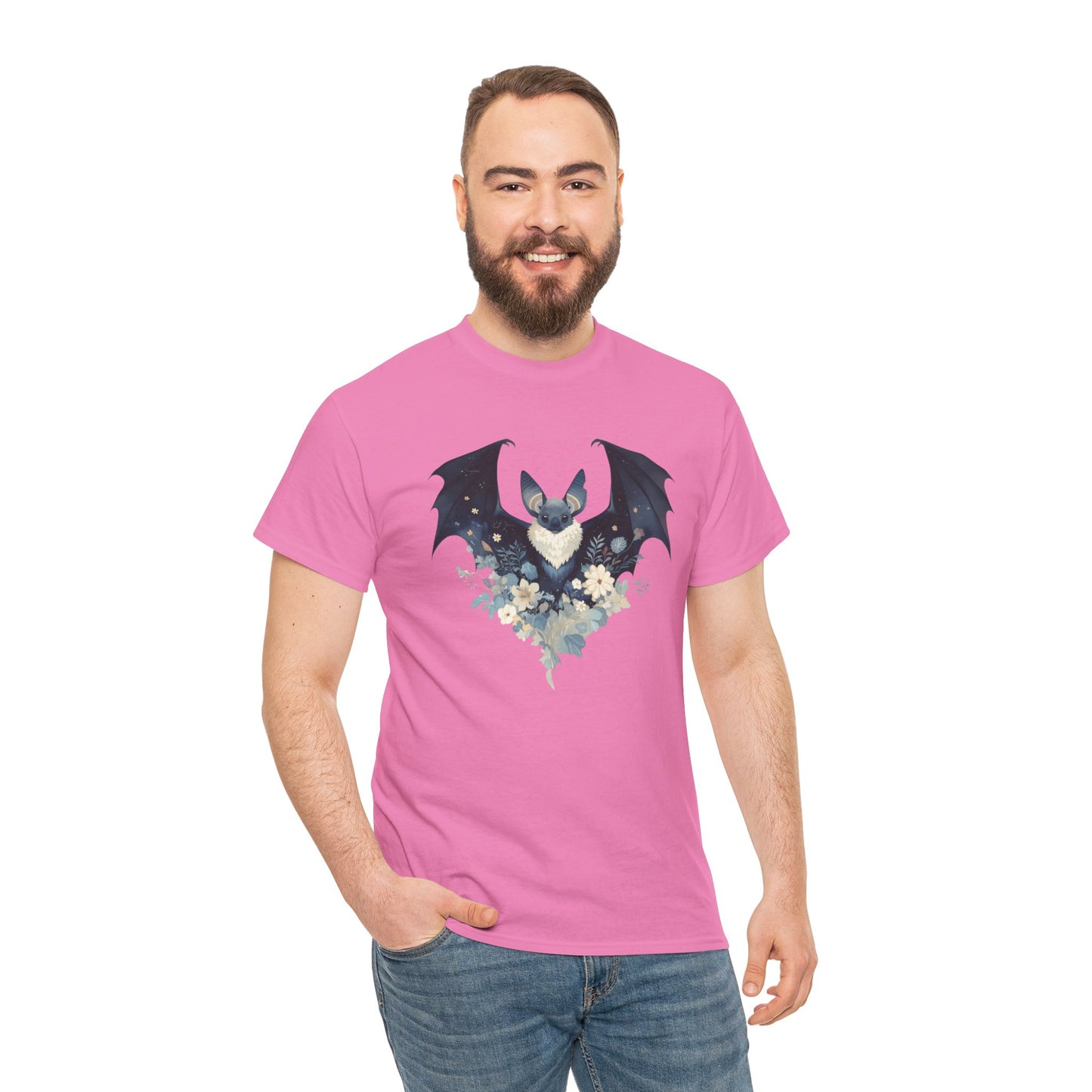 Midnight Bat Unisex Heavy Cotton Tee