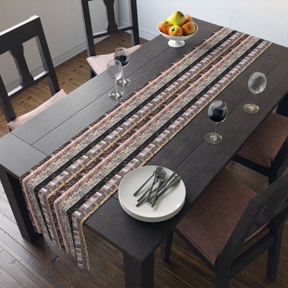 Textured Stripes Table Runner (Cotton, Poly)