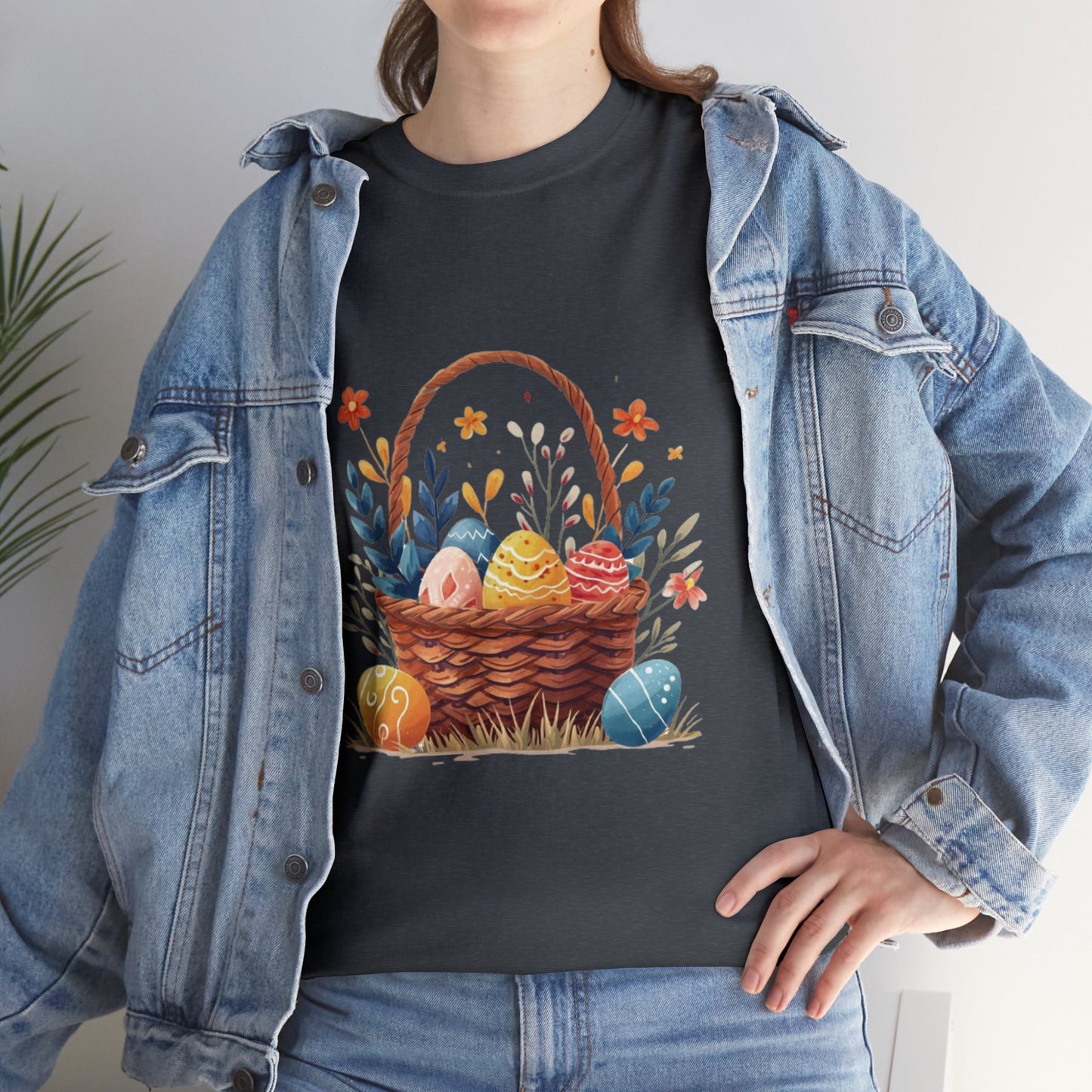 Easter Basket Unisex Heavy Cotton Tee