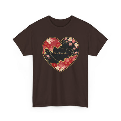 Kintsugi Heart Unisex Heavy Cotton Tee