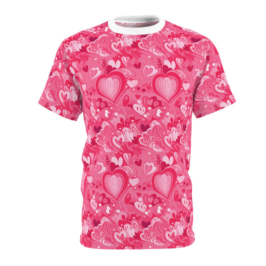 Lovey Dovey Unisex Cut & Sew Tee (AOP)