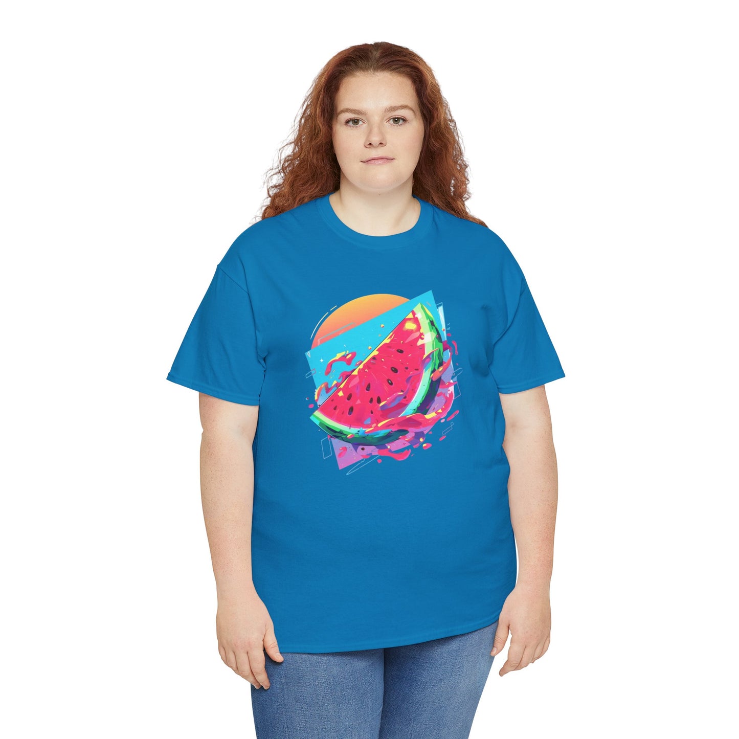 Summer Watermelon Unisex Heavy Cotton Tee
