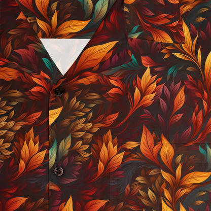 Fall Leaves Men's Hawaiian Shirt (AOP)