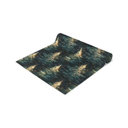 Twinkling Trees Table Runner (Cotton, Poly)