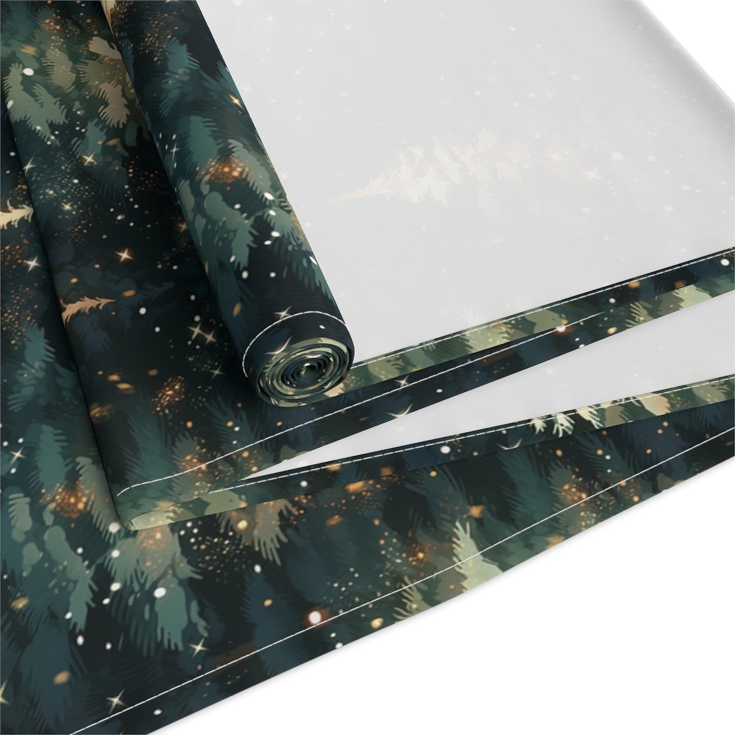 Twinkling Trees Table Runner (Cotton, Poly)