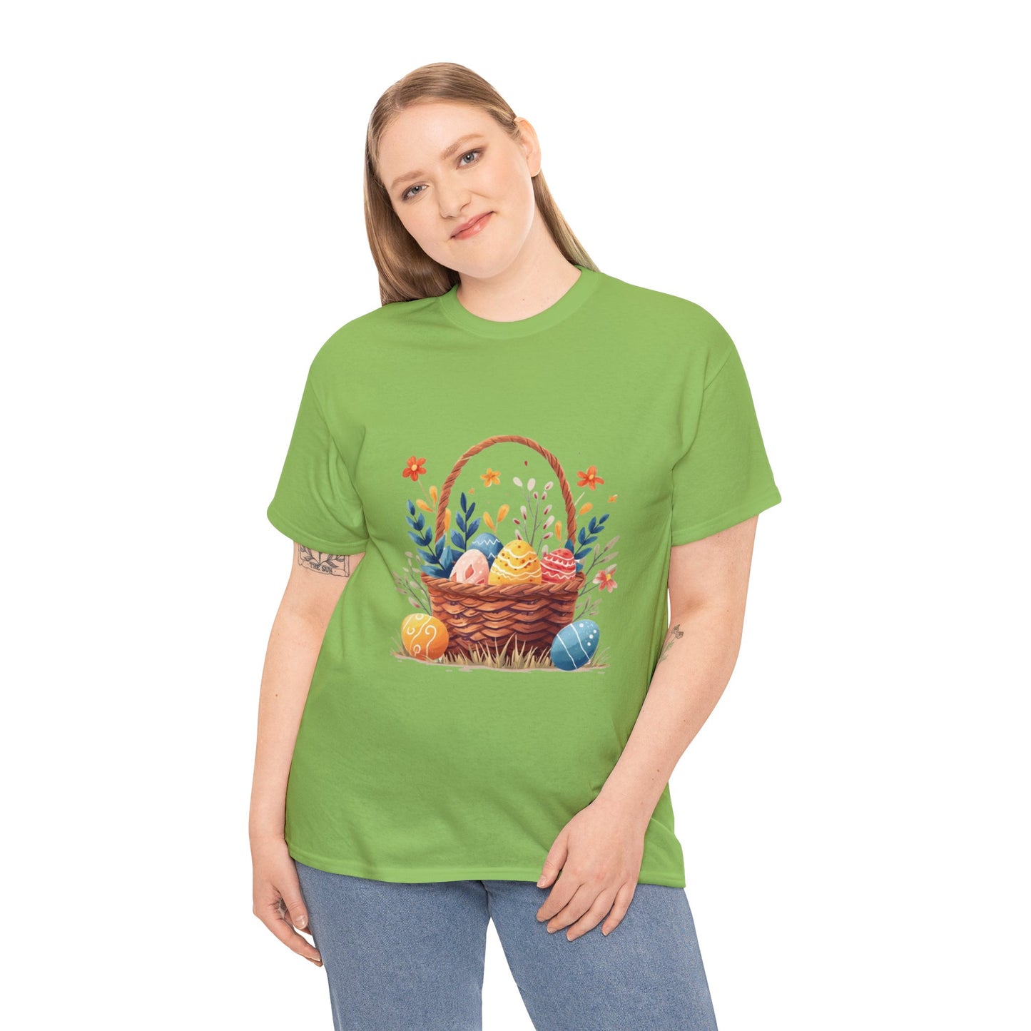 Easter Basket Unisex Heavy Cotton Tee