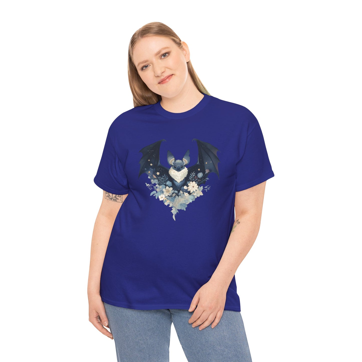 Midnight Bat Unisex Heavy Cotton Tee