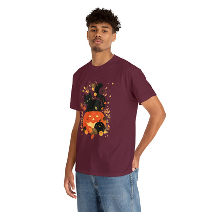 Spooky Kitty Unisex Heavy Cotton Tee