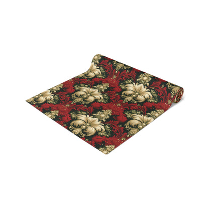 Christmas Damask Table Runner (Cotton, Poly)