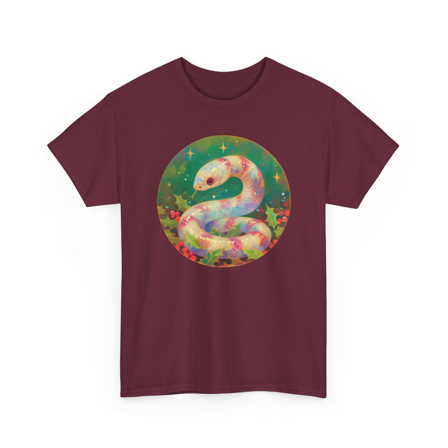 Candy Stripe Snake Unisex Heavy Cotton Tee