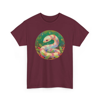 Candy Stripe Snake Unisex Heavy Cotton Tee