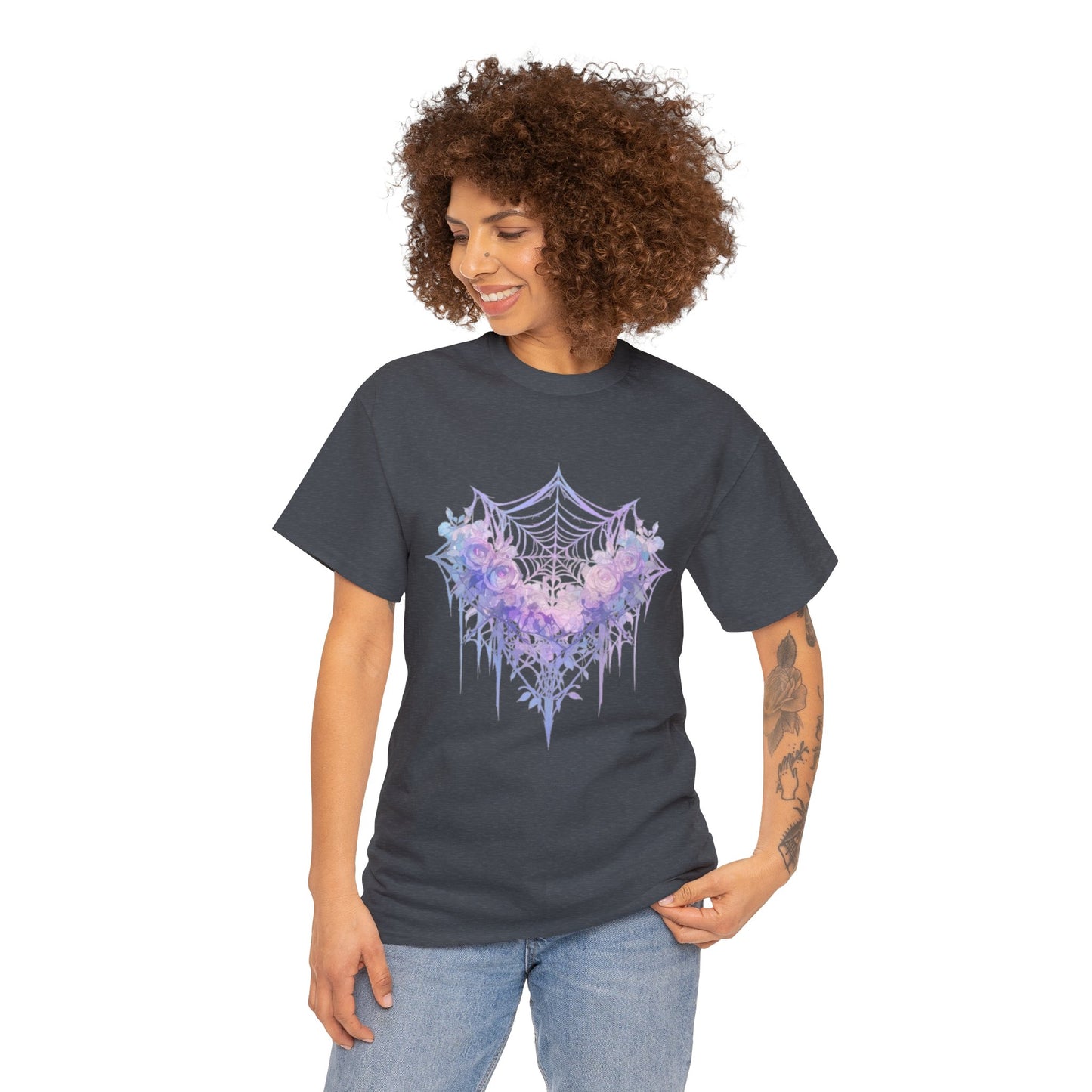Web Heart Unisex Heavy Cotton Tee