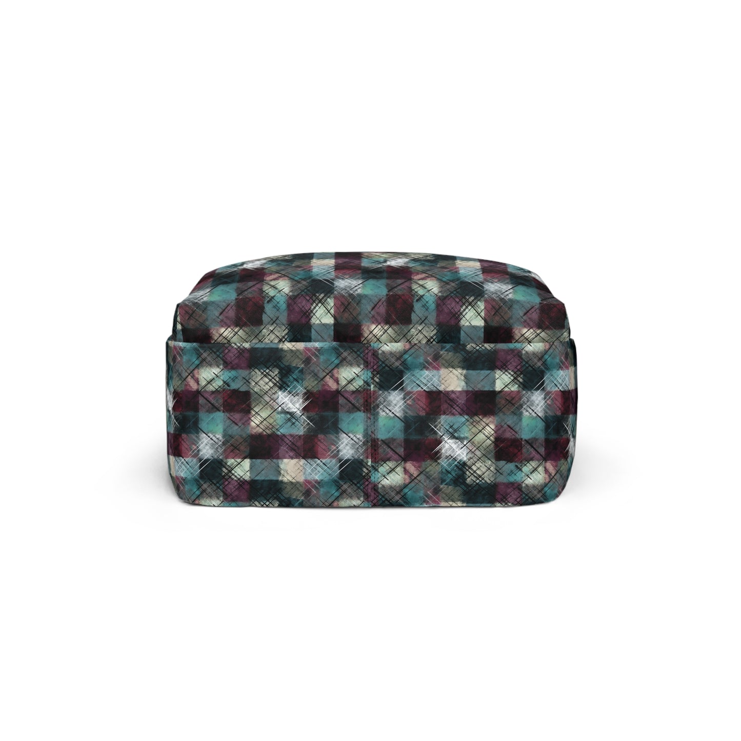 Grunge Plaid Unisex Classic Backpack
