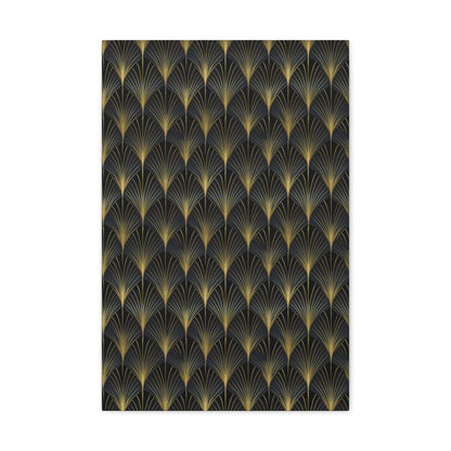 Art Deco Fans Canvas Gallery Wrap