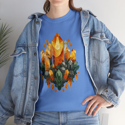 Earthen Crystal Cluster Unisex Heavy Cotton Tee