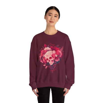 Skull Bouquet Unisex Heavy Blend™ Crewneck Sweatshirt