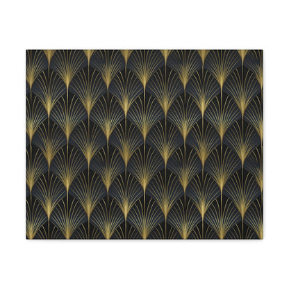 Art Deco Fans Canvas Gallery Wrap