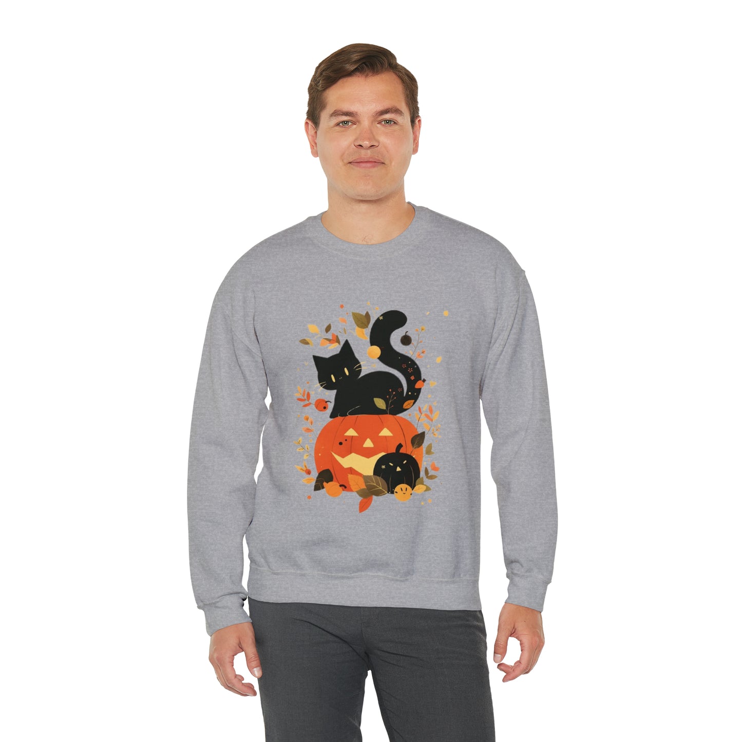 Spooky Kitty Unisex Heavy Blend™ Crewneck Sweatshirt
