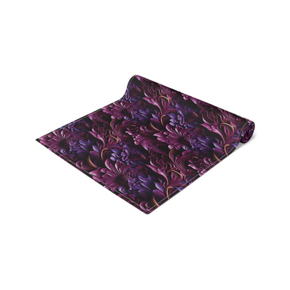 Purple Florals Table Runner (Cotton, Poly)