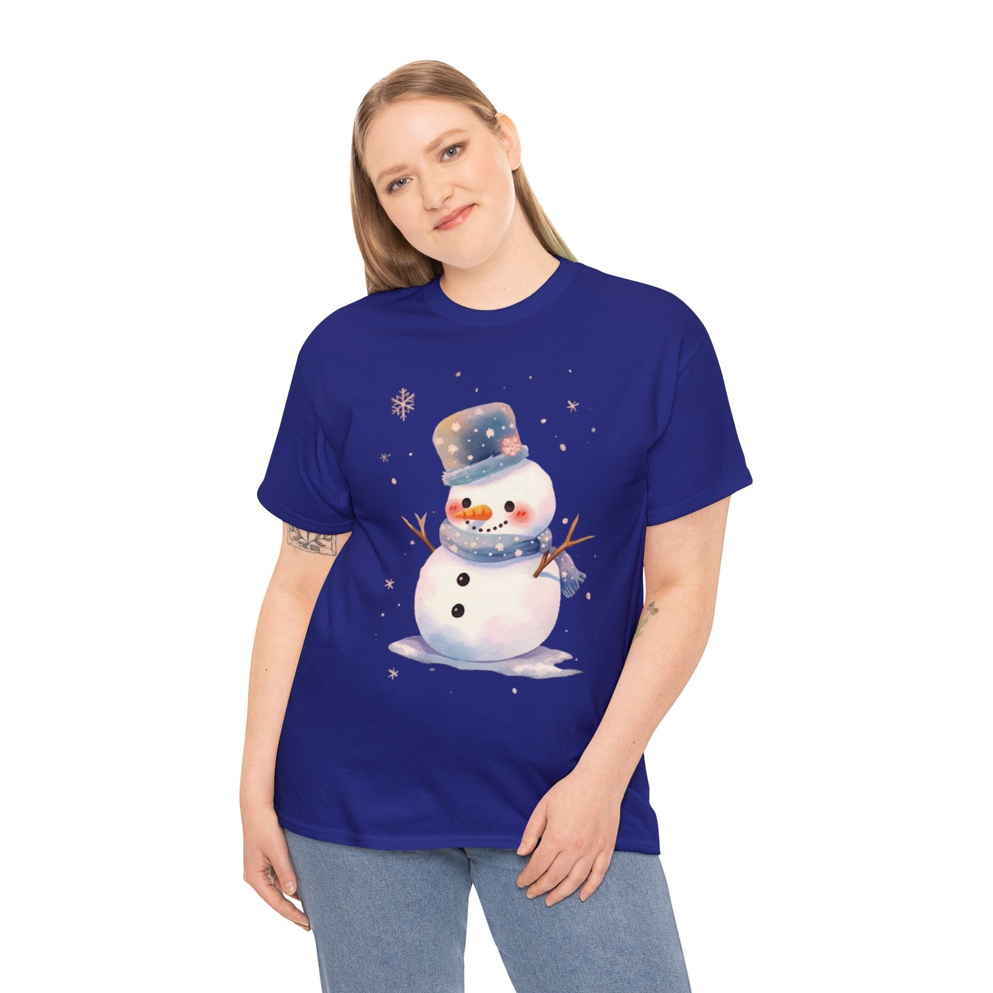 Snowman Unisex Heavy Cotton Tee