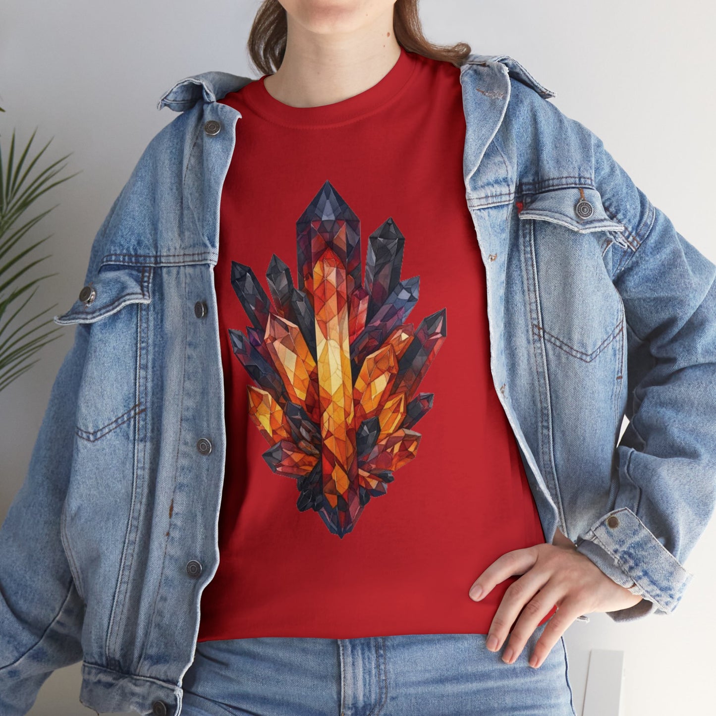 Volcanic Crystal Cluster Unisex Heavy Cotton Tee