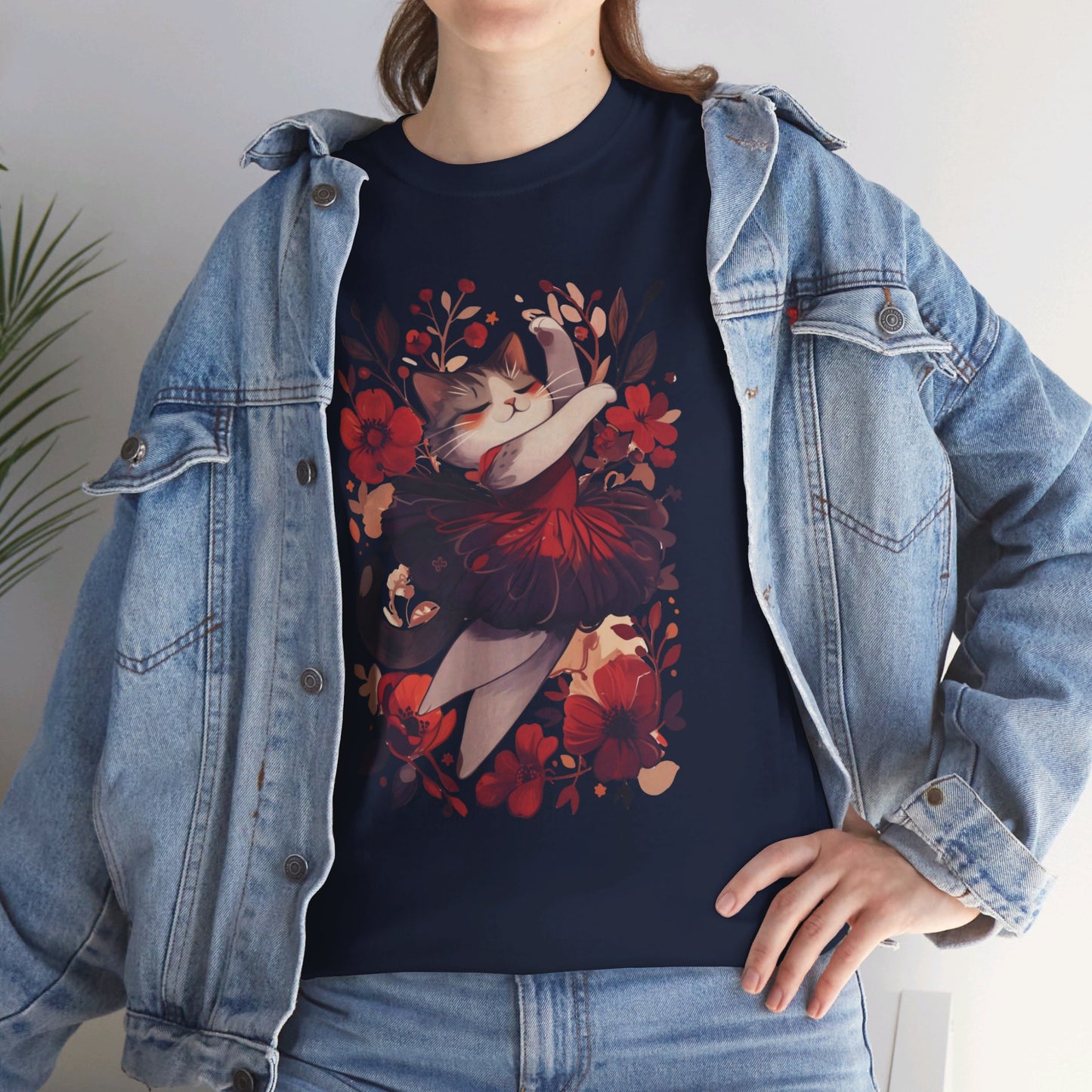 Ballet Cat Unisex Heavy Cotton Tee