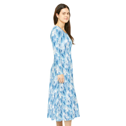 Icicles Women's Long Sleeve Dance Dress (AOP)
