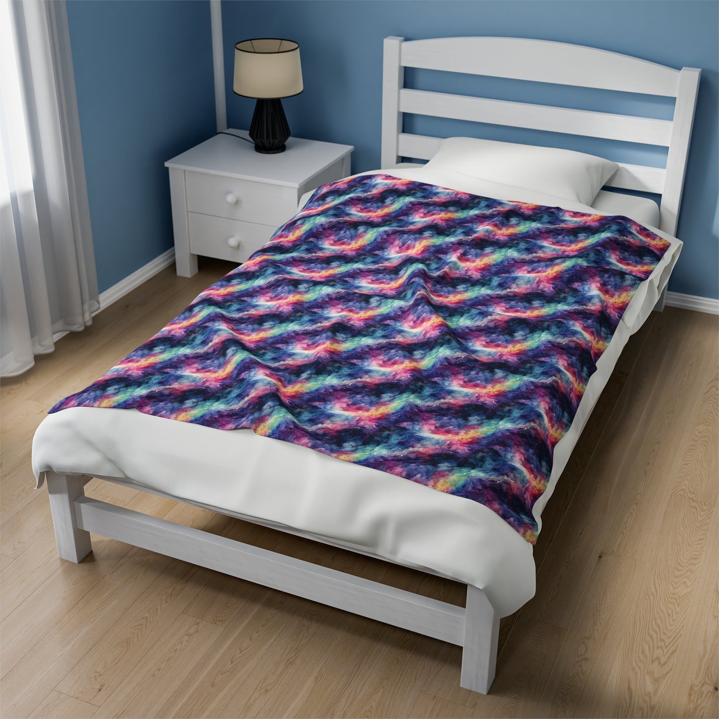 Spectral Storm Velveteen Plush Blanket