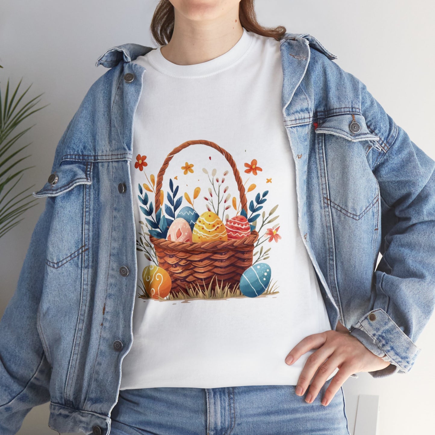 Easter Basket Unisex Heavy Cotton Tee