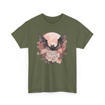 Strawberry Moon Bat Unisex Heavy Cotton Tee