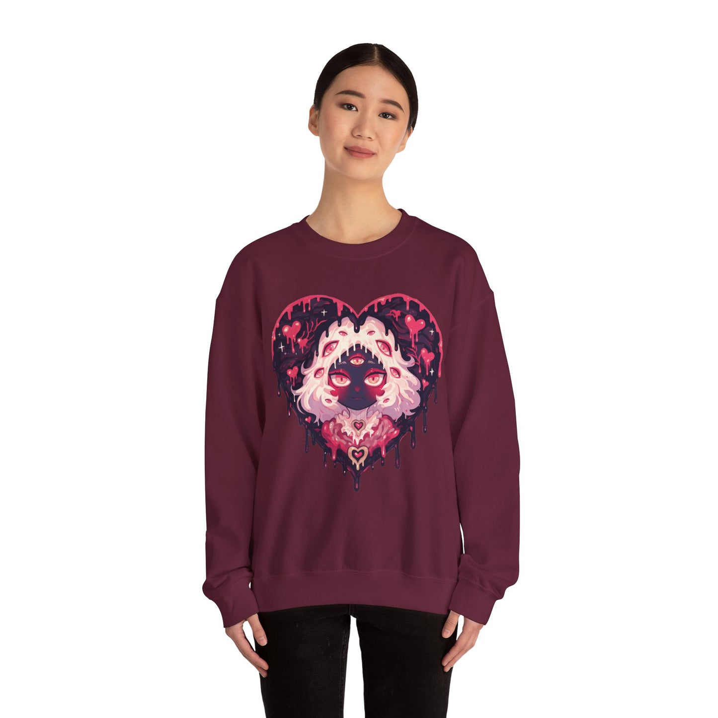 Melty Heart Unisex Heavy Blend™ Crewneck Sweatshirt