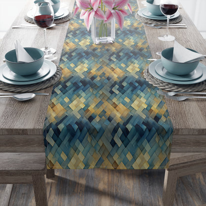 Basket Weave Table Runner (Cotton, Poly)