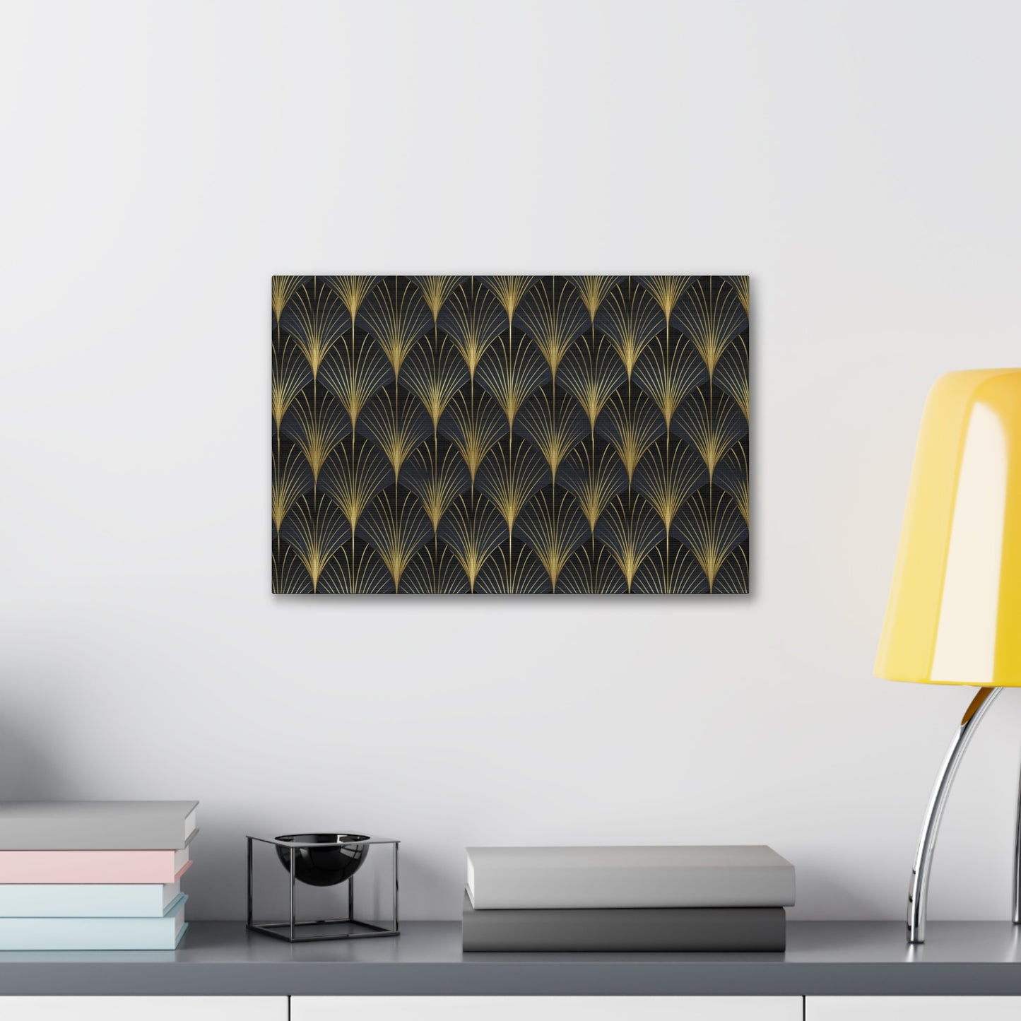 Art Deco Fans Canvas Gallery Wrap