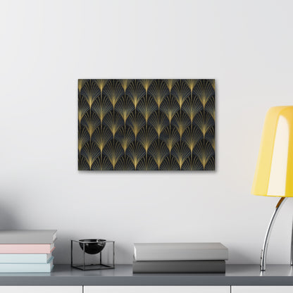 Art Deco Fans Canvas Gallery Wrap