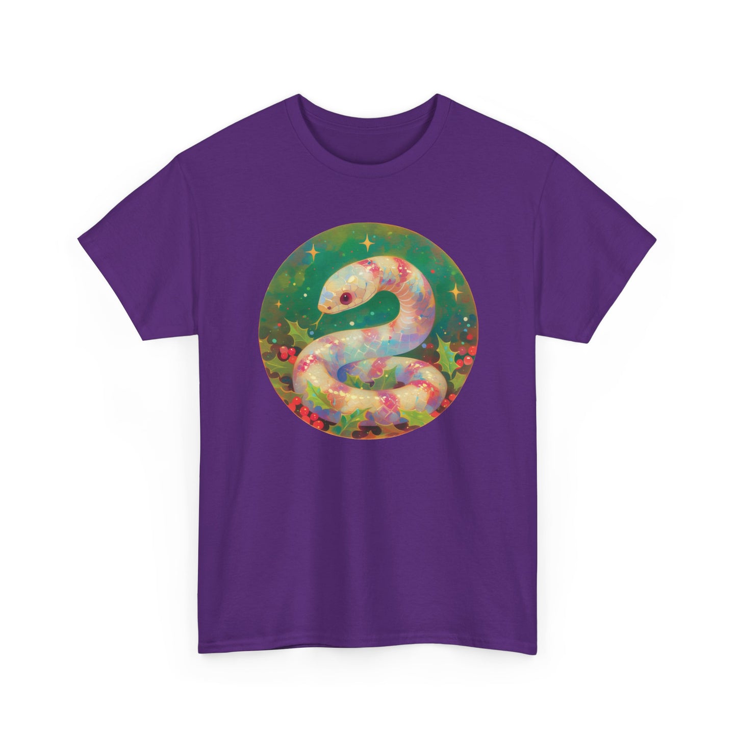 Candy Stripe Snake Unisex Heavy Cotton Tee
