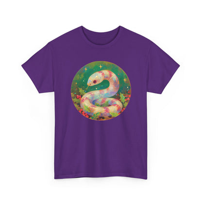 Candy Stripe Snake Unisex Heavy Cotton Tee