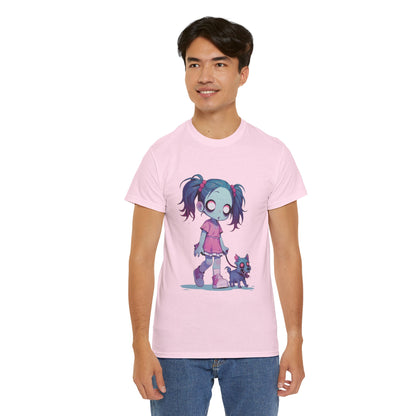 Zombie Dog Walker Unisex Heavy Cotton Tee