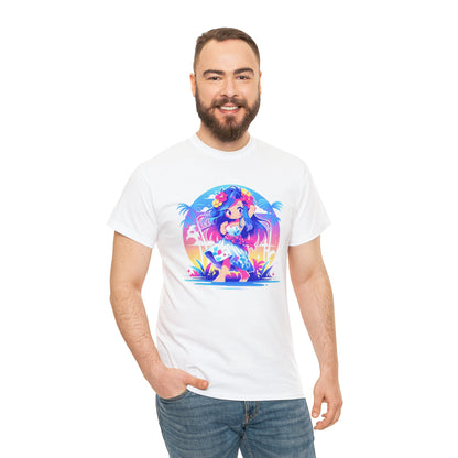 Hula Girl Unisex Heavy Cotton Tee