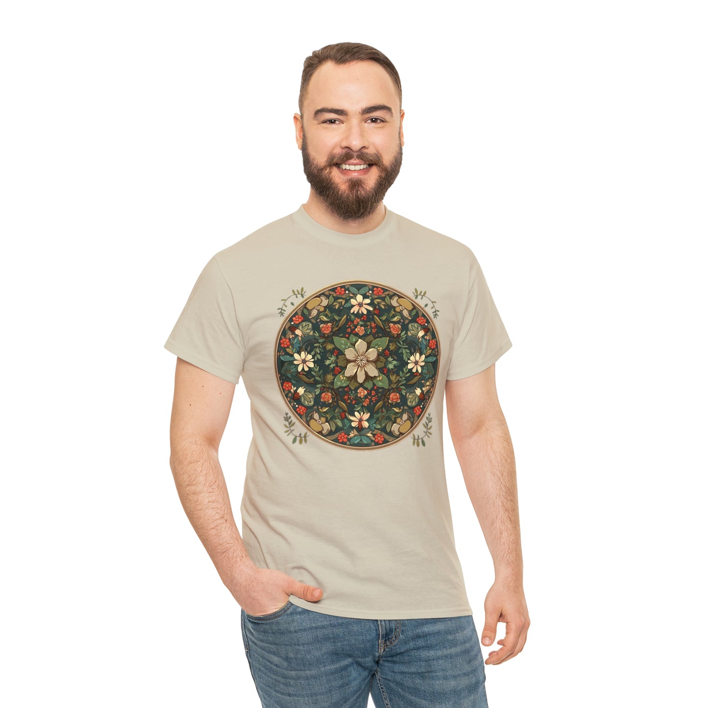 Druidic Mandala Unisex Heavy Cotton Tee
