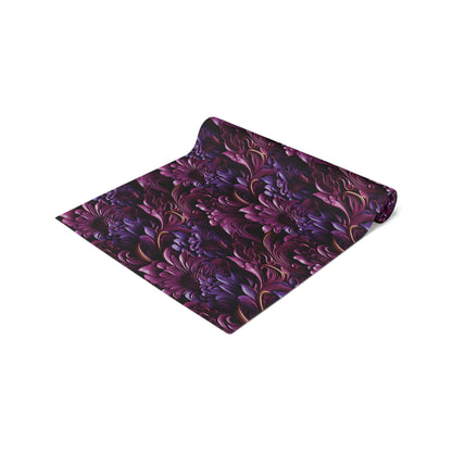 Purple Florals Table Runner (Cotton, Poly)