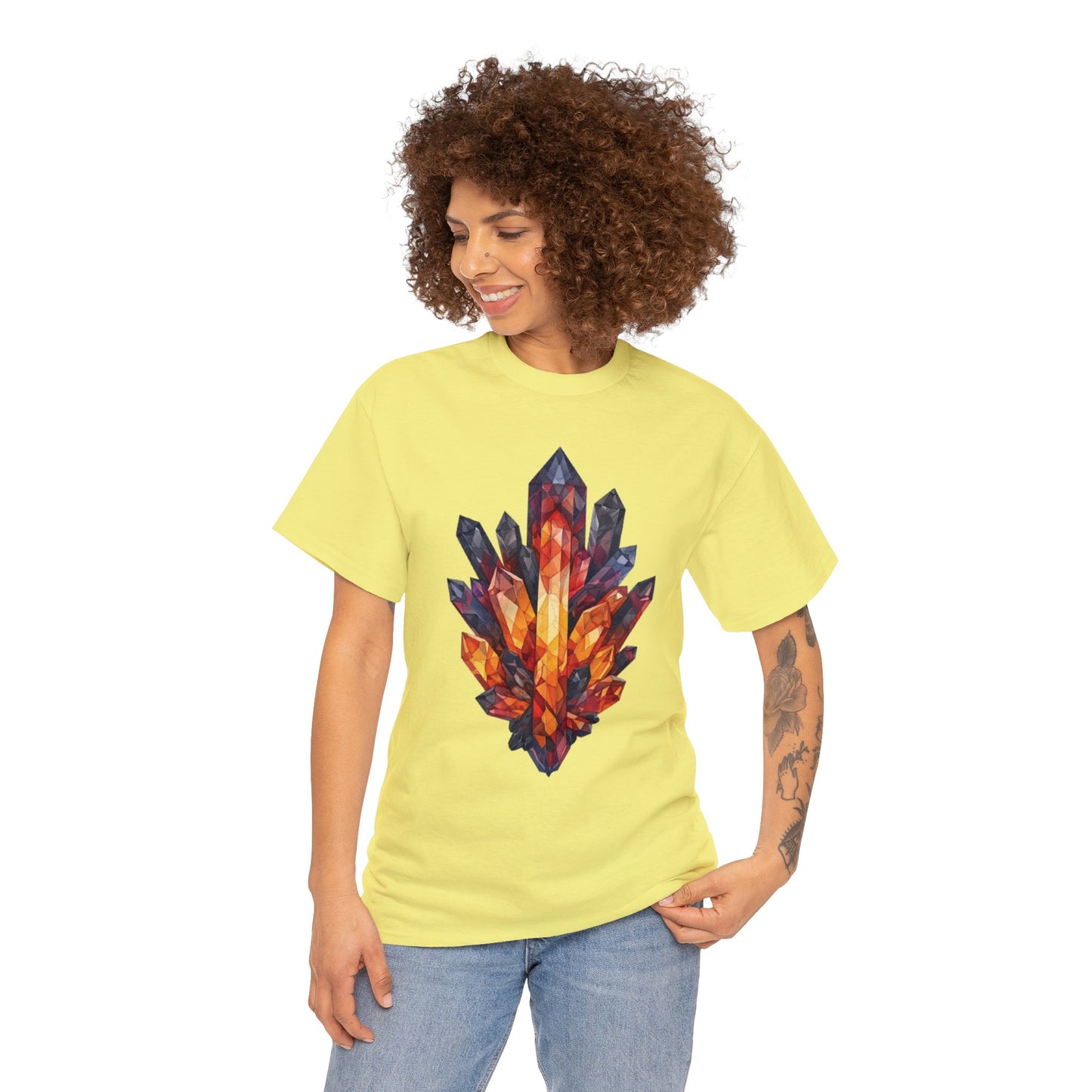 Volcanic Crystal Cluster Unisex Heavy Cotton Tee