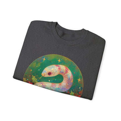 Candy Stripe Snake Unisex Heavy Blend™ Crewneck Sweatshirt