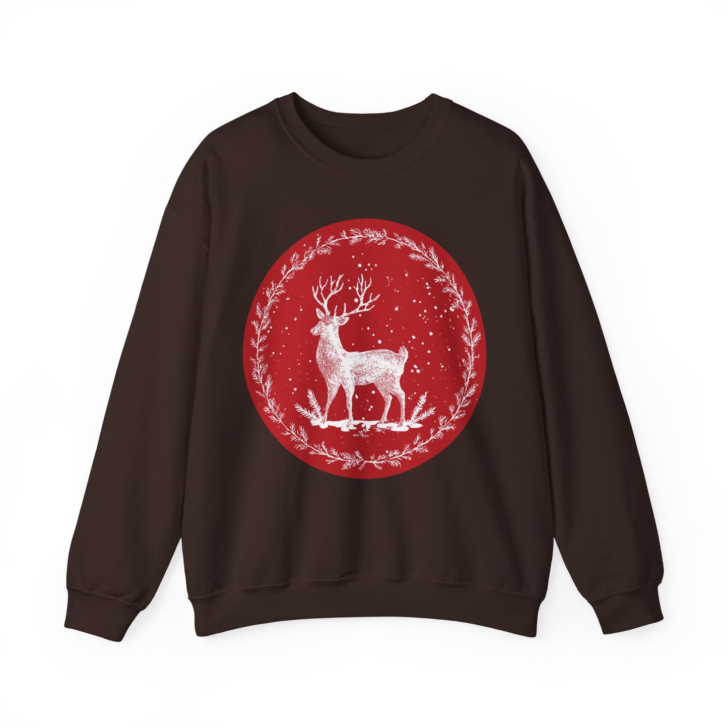 Rustic Deer Unisex Heavy Blend™ Crewneck Sweatshirt