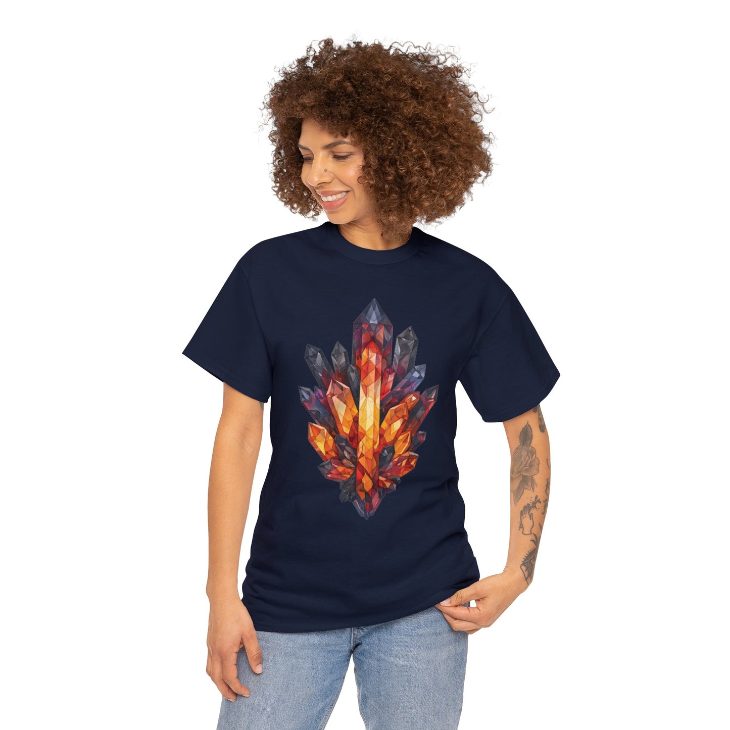 Volcanic Crystal Cluster Unisex Heavy Cotton Tee