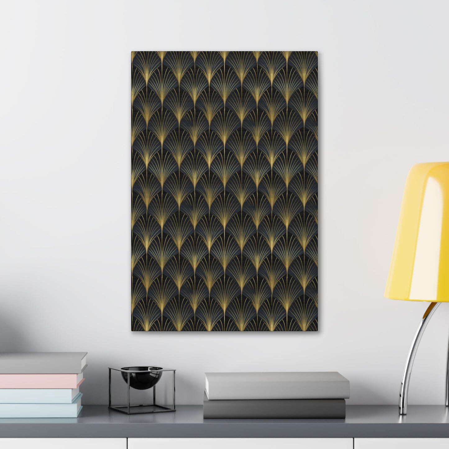 Art Deco Fans Canvas Gallery Wrap