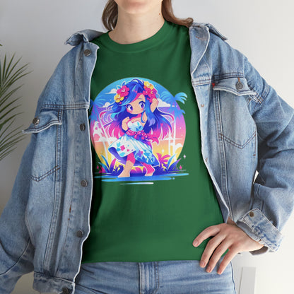 Hula Girl Unisex Heavy Cotton Tee